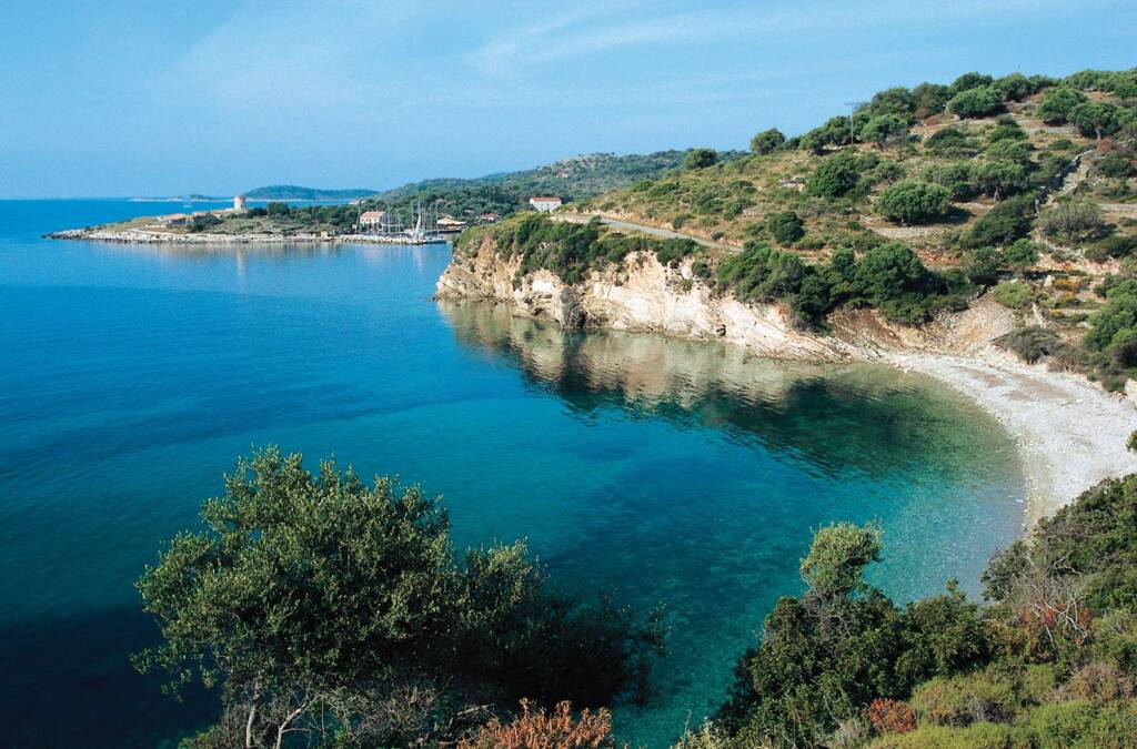An azure coast in the island of Kastos.
